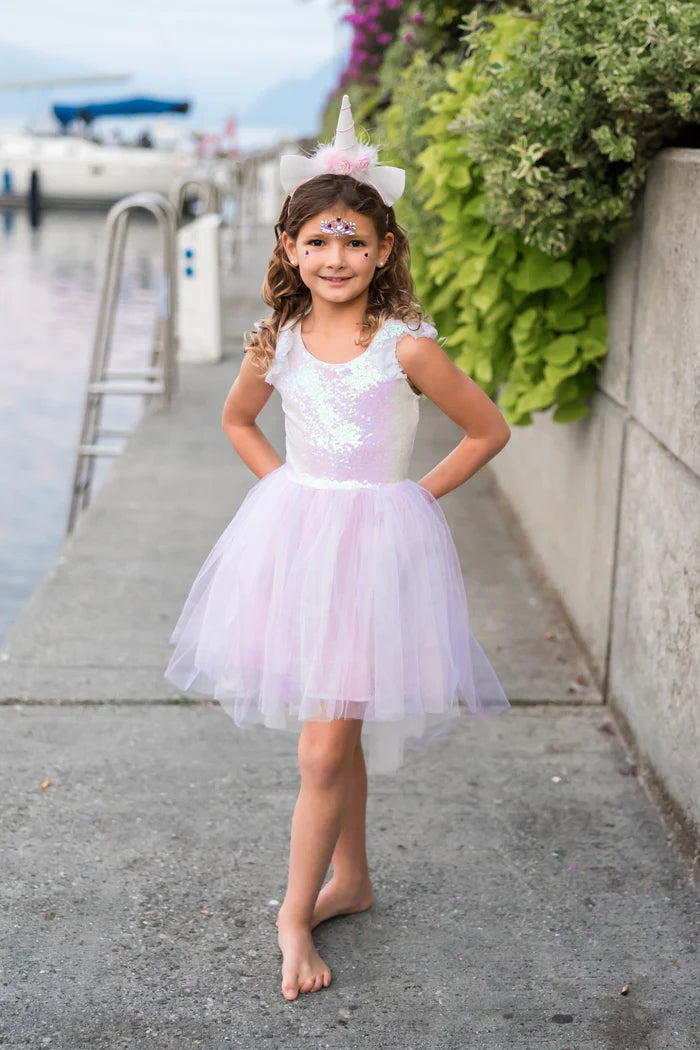 Great Pretenders Dreamy Unicorn and Headband Iridescent/Pink - Various Sizes