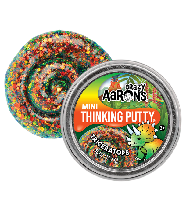 Crazy Aaron's Thinking Putty MINI - Triceratops