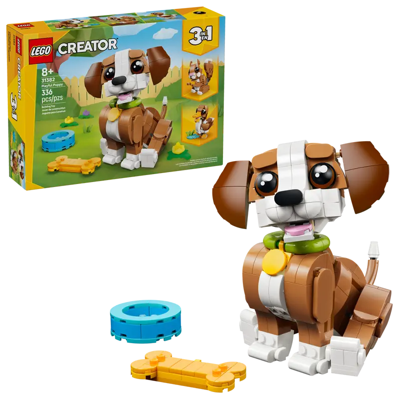 Lego Creator 3-in-1 Cute Animals: Playful Puppy Dog 31382