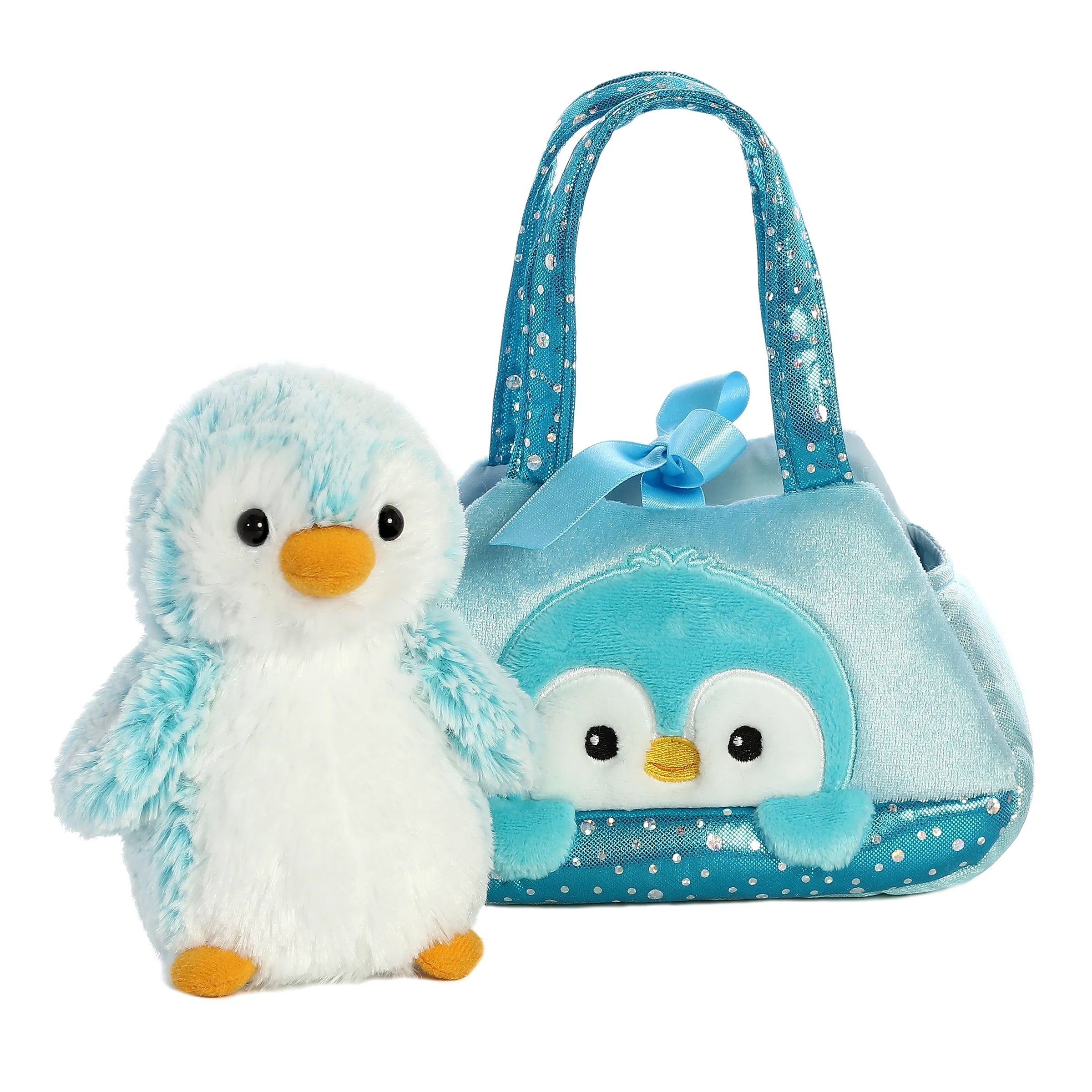 Aurora - Fancy Pals - 7" PomPom Blue Penguin