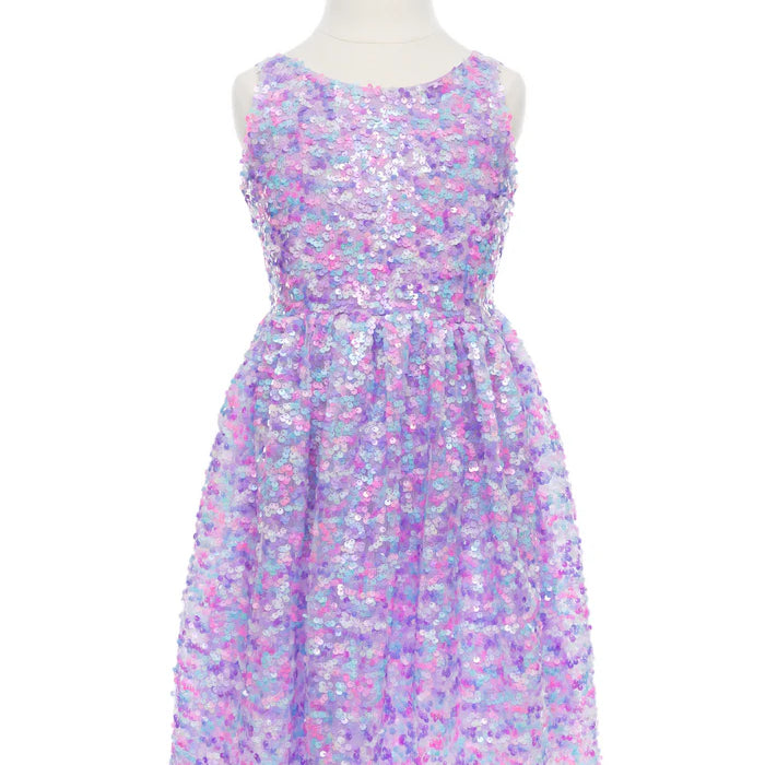 Great Pretenders Purple Party Sequins Dress SZ 5-6