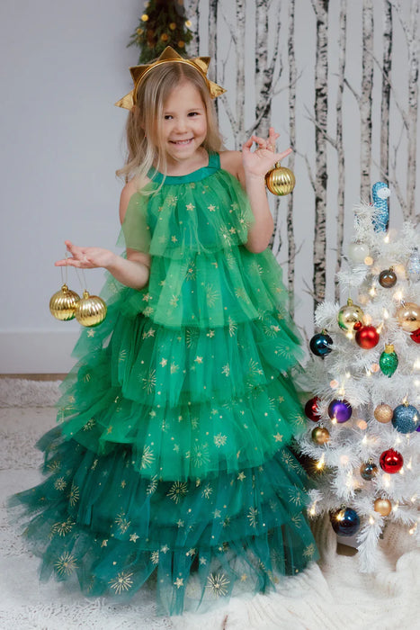 Great Pretenders Christmas Tree Dress & Headpiece - 2 Sizes