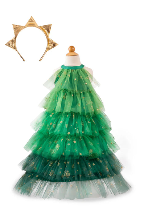 Great Pretenders Christmas Tree Dress & Headpiece - 2 Sizes