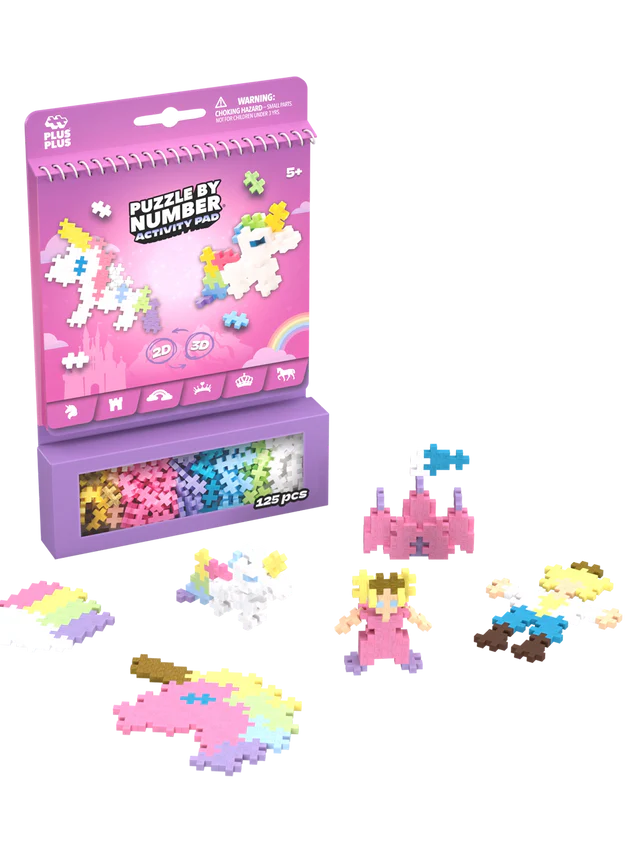 Plus Plus Puzzle by Number Activity Pad - Fairy Tale 125pcs