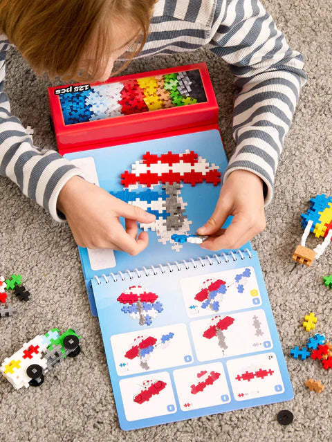 Plus Plus Puzzle by Number Activity Pad - Transportation 125pcs