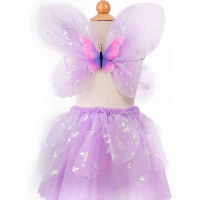 Great Pretenders Flutter Butterfly Skirt & Wings Lilac Size: 4-6