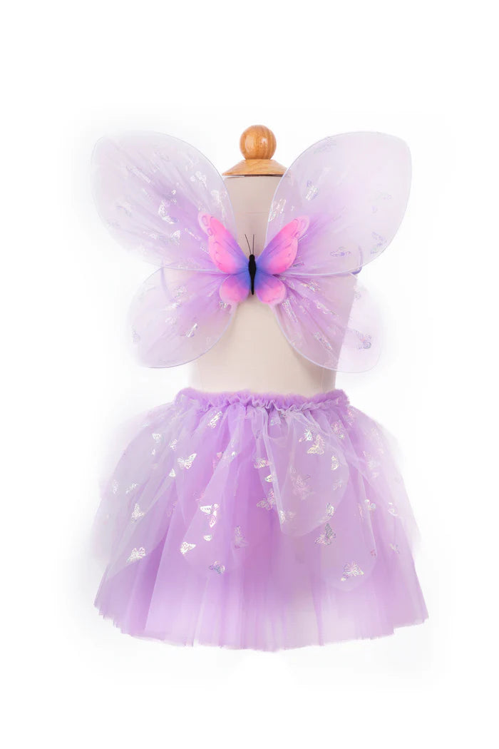 Great Pretenders Flutter Butterfly Skirt & Wings Lilac Size: 4-6