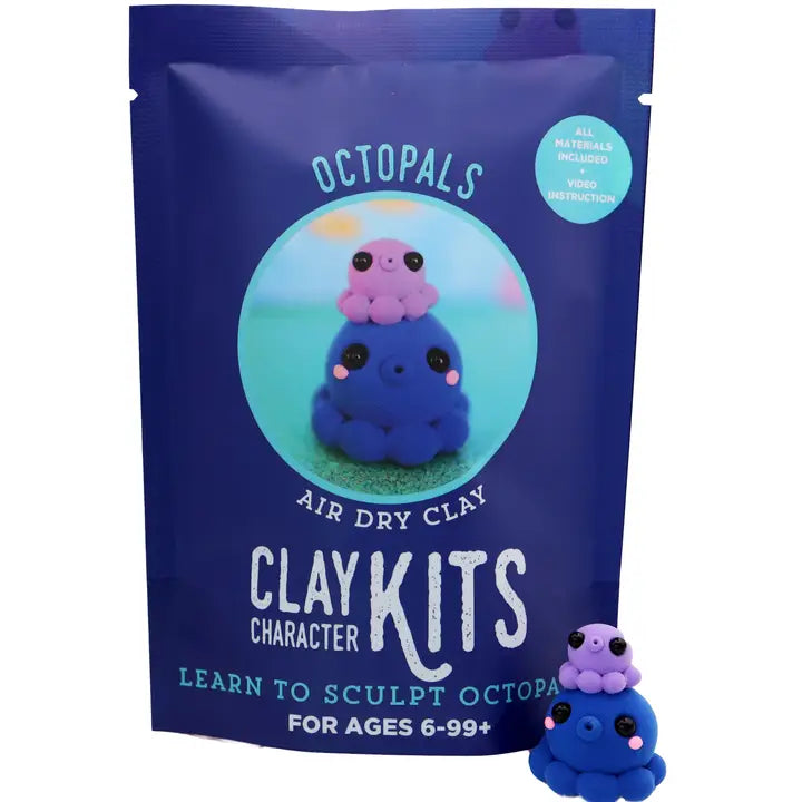 DIY Air Dry Clay Character Kits - Octopals