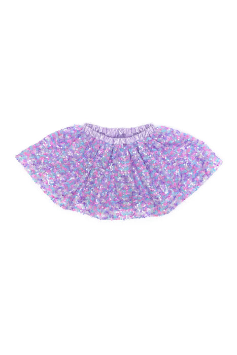 Great Pretenders Purple Party Sequins Skirt SZ 4-6