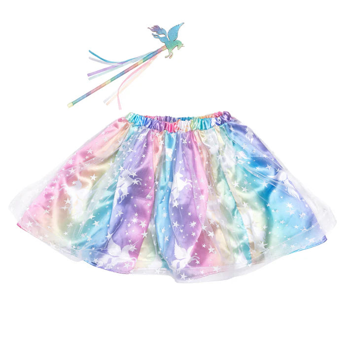 Great Pretenders Enchanted Unicorn Skirt and Wand SZ 4-6