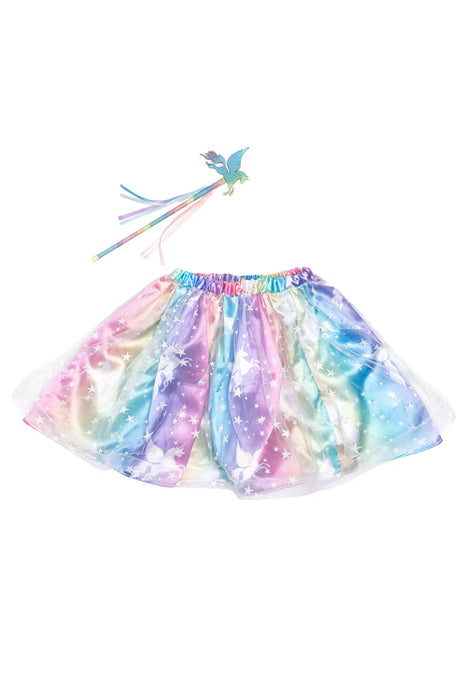 Great Pretenders Enchanted Unicorn Skirt and Wand SZ 4-6