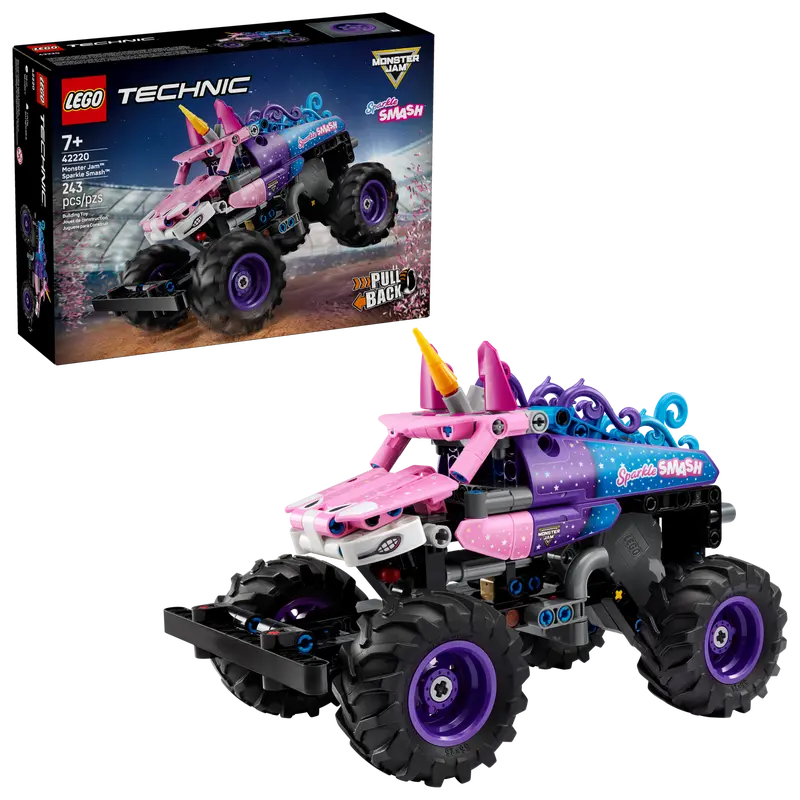Lego Technic Monster Jam Sparkle Smash Pull-Back 42220