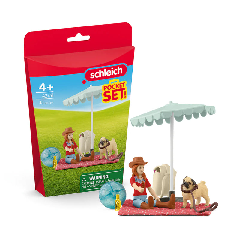 Schleich Horse Club Pocket Set - Horse Club Day Trip to the Lake 42751