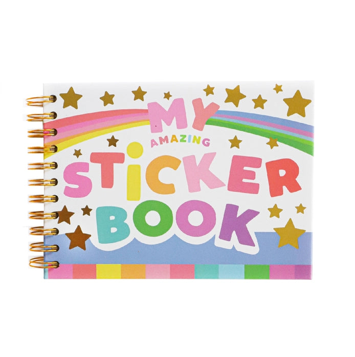 Hardcover My Amazing Sticker Book - Retro Rainbow Fun