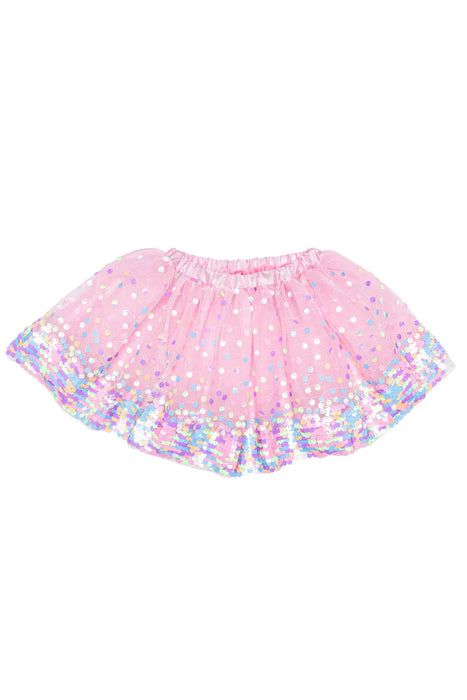 Great Pretenders Party Fun Sequins Skirt - Neon Pink Size 4-6