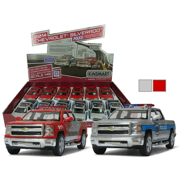 Diecast 2014 Chevrolet Silverrado Police/Fire - Various Colours