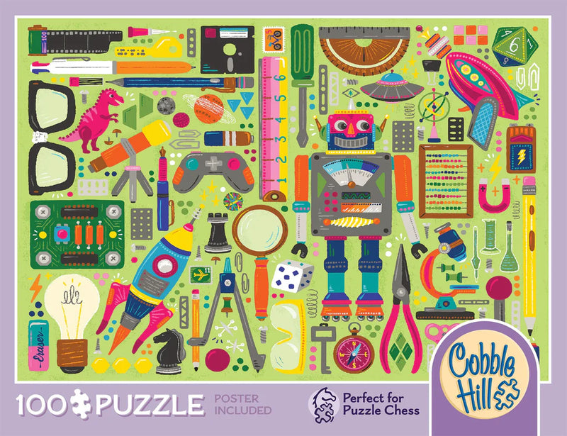 Cobble Hill 100 Piece Puzzle - Nerdy Junk Drawer