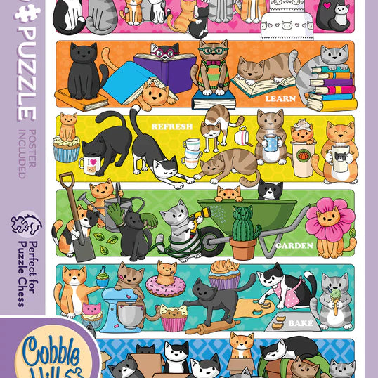 Cobble Hill 100 Piece Puzzle - Doodlecat Days