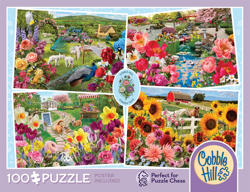 Cobble Hill 100 Piece Puzzle - Garden Tour