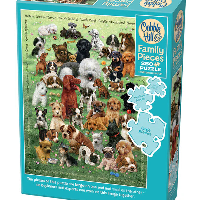 Cobble Hill Family Puzzle 350 Piece - Puppy Love