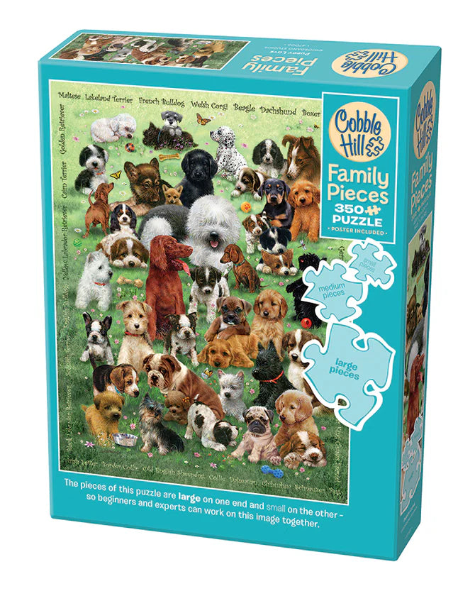 Cobble Hill Family Puzzle 350 Piece - Puppy Love