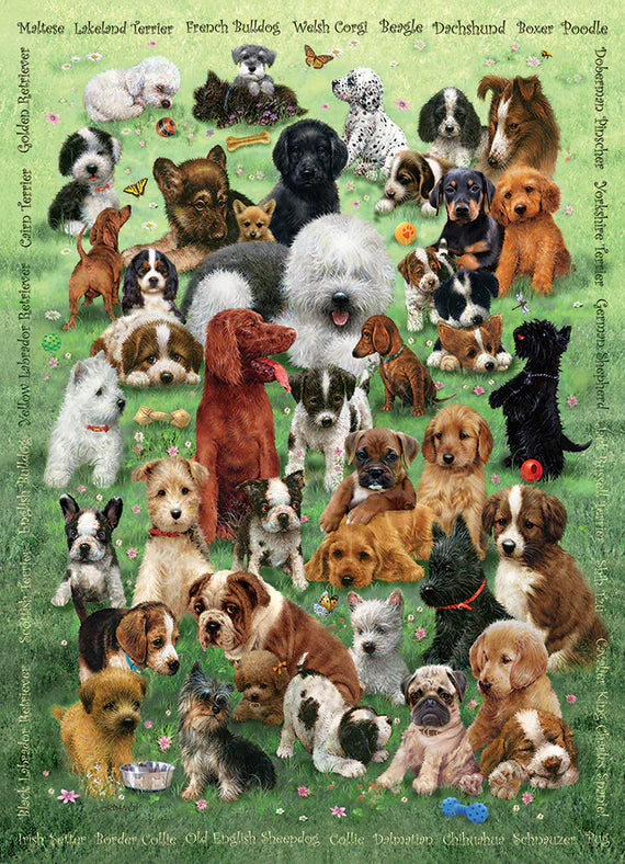 Cobble Hill Family Puzzle 350 Piece - Puppy Love