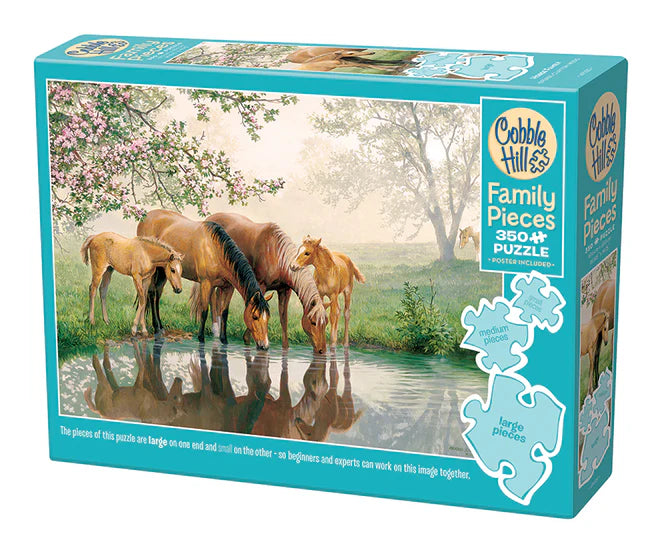 Cobble Hill Family Puzzle 350 Piece - Horse Family
