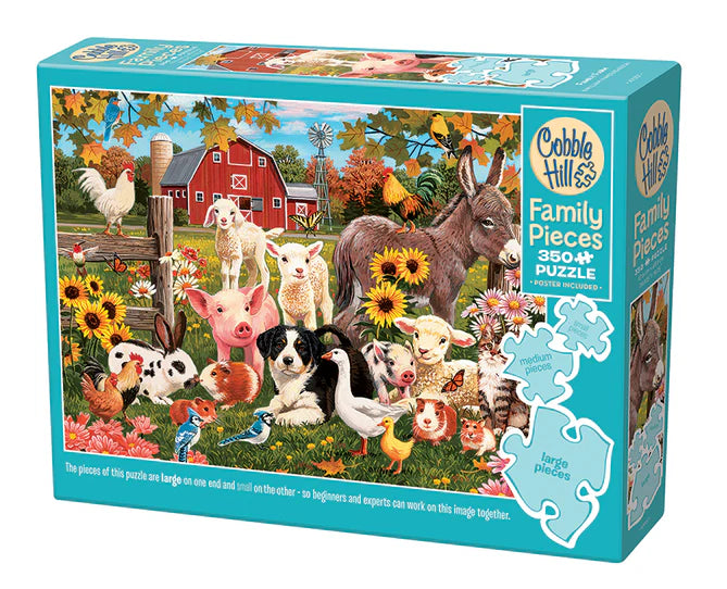 Cobble Hill Family Puzzle 350 Piece - Family Farm