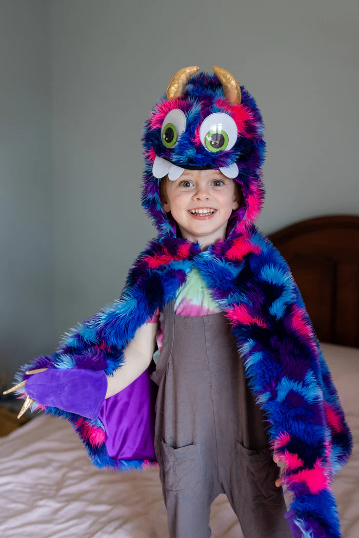 Great Pretenders Goober The Monster Cape - Blue/Purple - SZ 4-6