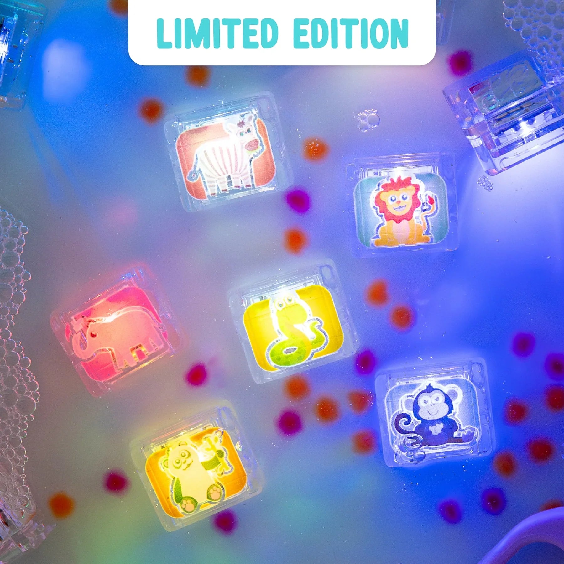 Glo Pals Light-Up Cubes 6 Pack - Zoo
