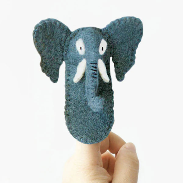 Hamro Village Felt Finger Puppet - Elephant