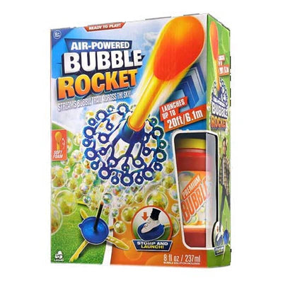 Air Powered Bubble Rocket with 8oz Bubble Solution