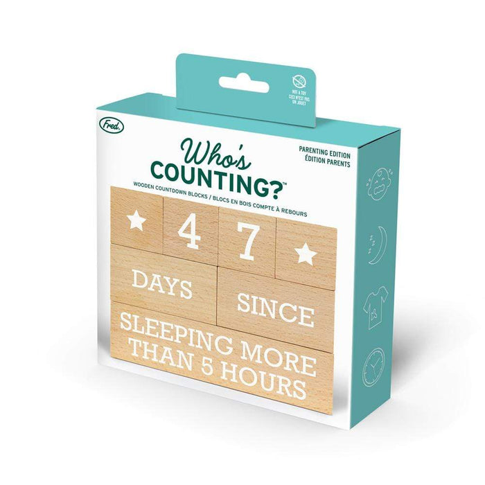 Who's Counting? Parenting Wooden Countdown Blocks