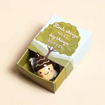 Tiny Matchbox Ceramic Tokens - Acorn