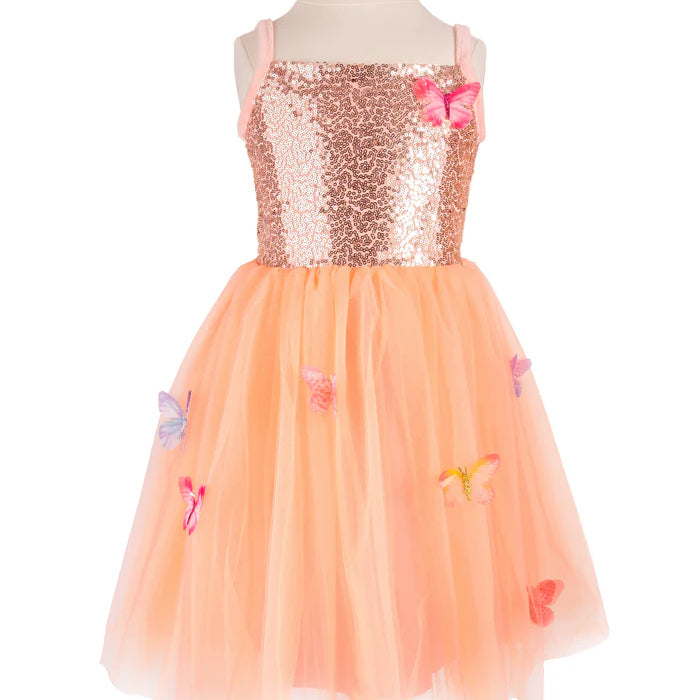 Great Pretenders Butterfly Bliss Dress, Peach - Various Sizes