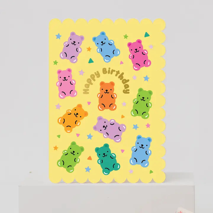 Birthday Card Gummy Bear