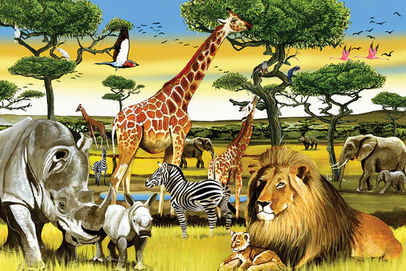 Cobble Hill 35 Piece Floor Puzzle - African Plains