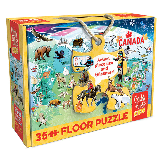 Cobble Hill 35 Piece Floor Puzzle - Map of Canada