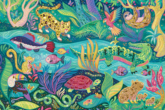 Cobble Hill 35 Piece Floor Puzzle - In the Rainforest