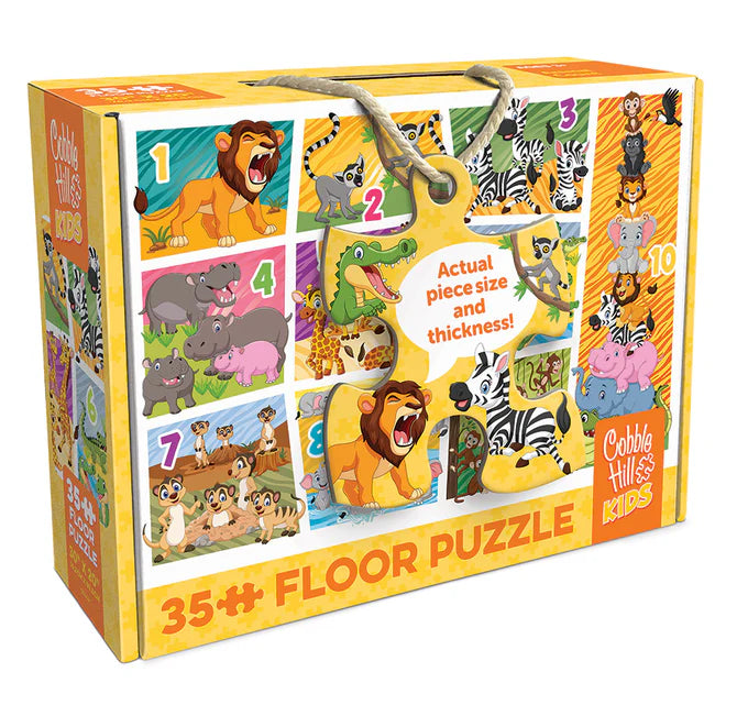 Cobble Hill 35 Piece Floor Puzzle - Animal Count