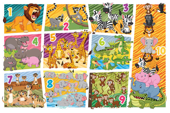 Cobble Hill 35 Piece Floor Puzzle - Animal Count