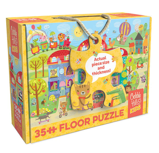 Cobble Hill 35 Piece Floor Puzzle - Friendly Neighbors