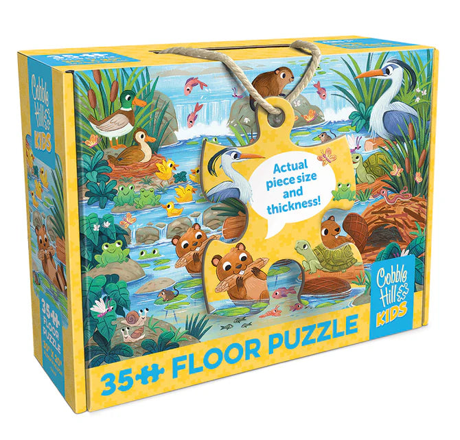 Cobble Hill 35 Piece Floor Puzzle - Beaver and Friends