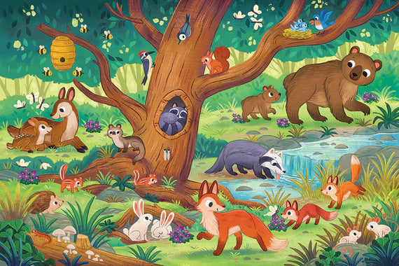 Cobble Hill 35 Piece Floor Puzzle - Bear and Friends