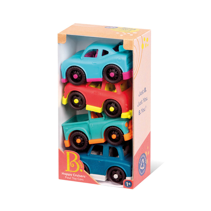B. Toys Happy Cruisers 4 Mini Vehicles