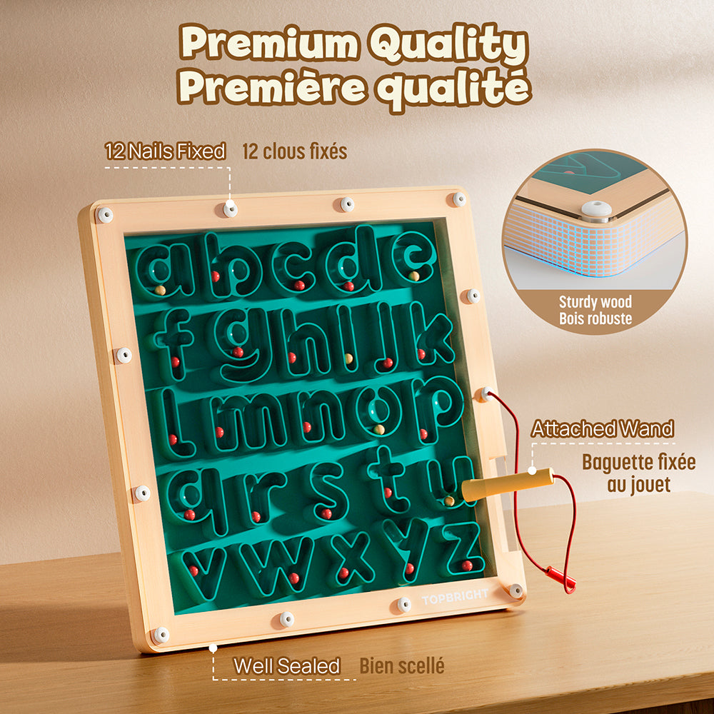 Top Bright Magnetic Alphabet Tracing Board