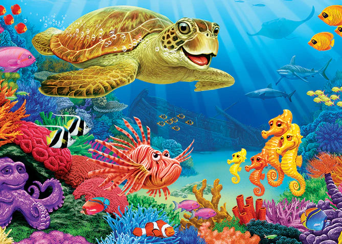 Cobble Hill 35pc Tray Puzzle - Undersea Turtle