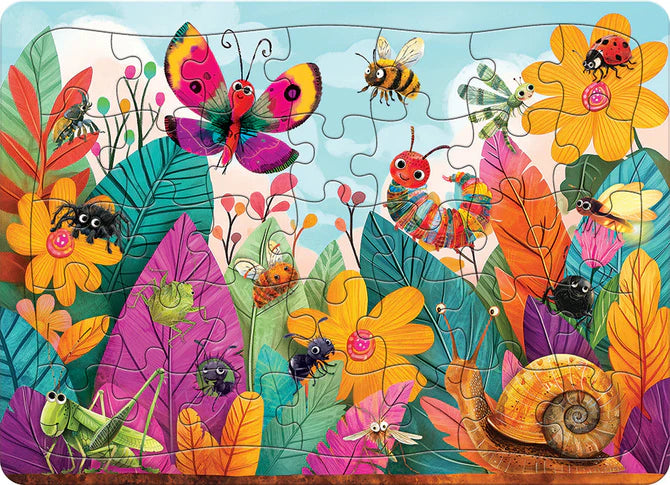 Cobble Hill 35pc Tray Puzzle - Bugs and Blossoms