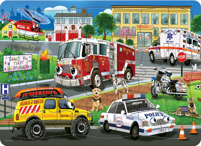 Cobble Hill 35pc Tray Puzzle - Emergency Response