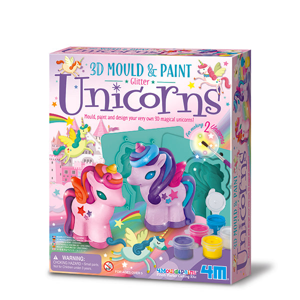 3D Mould & Paint - Unicorns